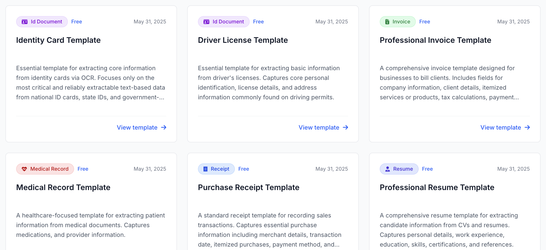 Template Marketplace